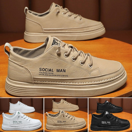 【39-44】 2024 Primăvară New Soft Cowhide piele de vacă moale din piele Casual Board Shoes