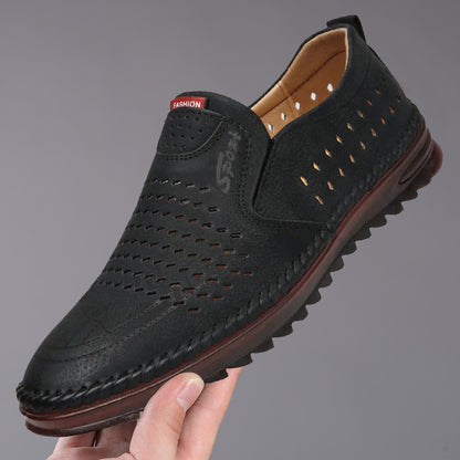 【39-44】Pantofi barbati din piele lucrati manual, casual outdoor